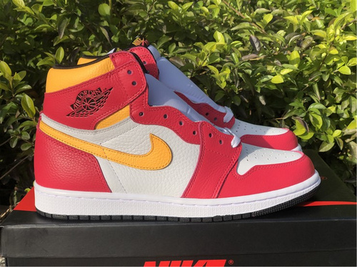 Original level_ Air Jordan 1 _Light Fusion Red_ candy color scheme number_ 555088-603_ full code shipment 36--46-90c8b55c